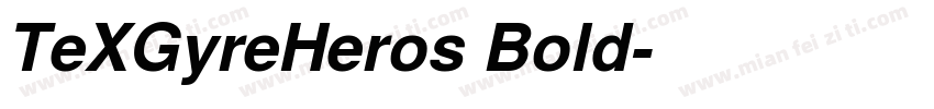 TeXGyreHeros Bold字体转换